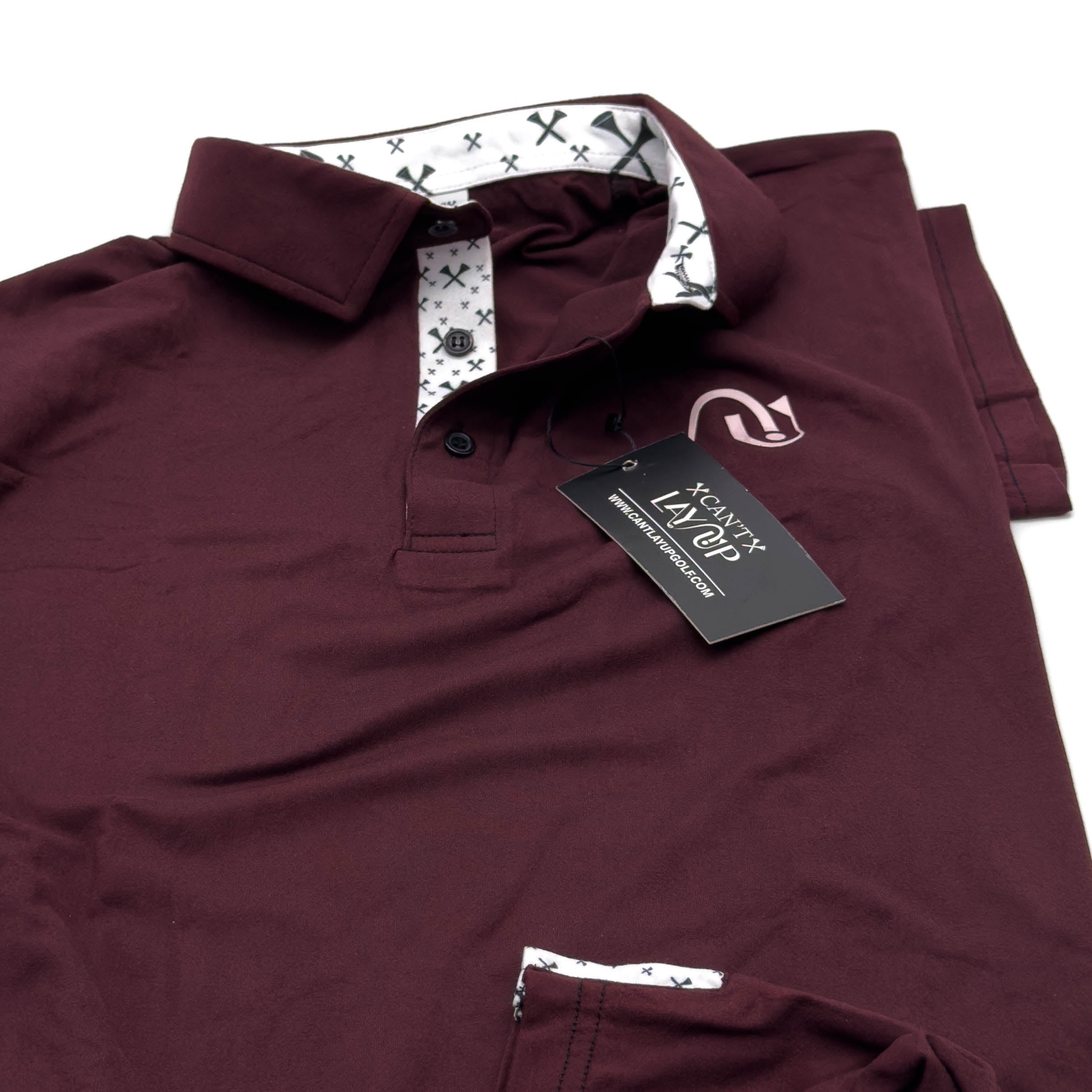 Can't Lay Up Classic Polo | Burgundy
